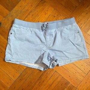 SO Girls Size 16 1/2 Light Blue Stretch Shorts